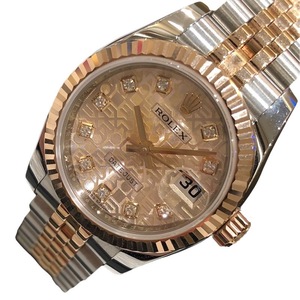 ロレックス ROLEX デイトジャスト26　ホリコン 179171G PG/SS 腕時計 レディース 中古