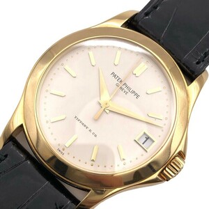 パテック・フィリップ PATEK PHILIPPE カラトラバティファニーWネーム 5107J-001 腕時計 メンズ 中古