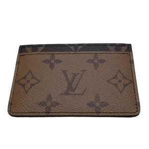 ルイ・ヴィトン LOUIS VUITTON モノグラムリバース　ポルトカルトサーンプル M69161 ブラウン カードケース ユニセックス 中古