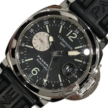 パネライ PANERAI ルミノールGMT PAM00088 ブラック SS 腕時計 メンズ 中古_画像1