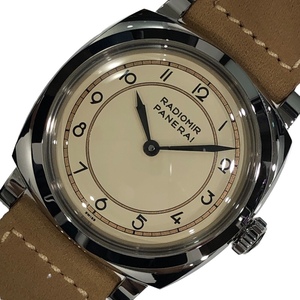 パネライ PANERAI ラジオミール　1940　3デイズ　アッチャイオ PAM00791 アイボリー SS 腕時計 メンズ 中古