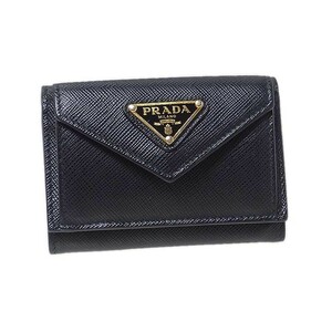 プラダ PRADA コインポケット付き3つ折りコンパクト財布 1MH021 NE