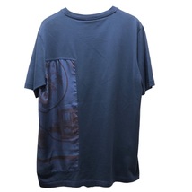 エルメス HERMES EX-LIBRIS カレシルクTシャツ ブルー コットン 半袖Ｔシャツ メンズ 中古_画像2