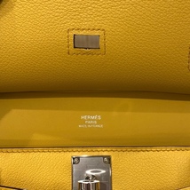 エルメス HERMES ジプシエールミニ W刻印 エバーカラー　シルバー金具 エバーカラー メッセンジャーバッグ レディース 中古_画像5