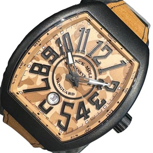 フランク・ミュラー FRANCK MULLER ヴァンガード ブラウンカモフラージュ V45SCDT TT NR MCS CAMO チタン 腕時計 メンズ 中古