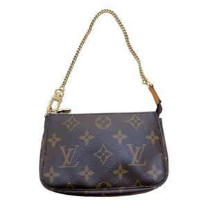 ルイ・ヴィトン LOUIS VUITTON ミニポシェット・アクセソワール M58009 ブラウン/ゴールド金具 モノグラム ポーチ レディース 中古