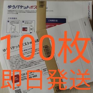 ゆうパケットポストmini専用封筒100枚 　即日発送