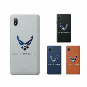 Xperia Ace III ( SO-53C / SOG08 ) スマホ ケース ハード カバー 空軍7 米軍 ミリタリー USAF クリアデザイン