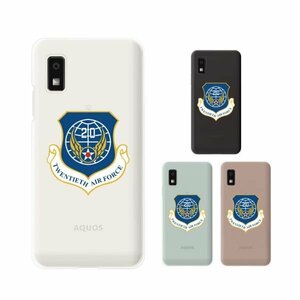 AQUOS wish3 SH-53D AQUOSwish3 スマホ ケース ハード カバー 空軍6 米軍 ミリタリー USAF クリアデザイン