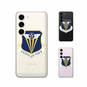 Galaxy S23 ( SC-51D / SCG19 ) スマホ ケース ハード カバー 空軍9 米軍 ミリタリー USAF クリアデザイン