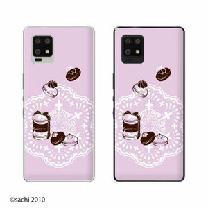 AQUOS zero6 SHG04 SoftBank スマホ ケース ハード カバー マカロン2 ピンク