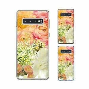 Galaxy S10 ( SC-03L / SCV41) ギャラクシー スマホ ケース ハード カバー 生花 フラワーアレンジ