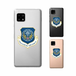 AQUOS sense4 SH-41A スマホ ケース ハード カバー 空軍6 米軍 ミリタリー USAF クリアデザイン