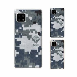 AQUOS sense4 SH-41A スマホ ケース ハード カバー 海軍4 米軍 ミリタリー USN US NAVY 迷彩 NWU