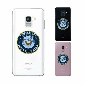 Galaxy Feel2 SC-02L スマホ ケース ハード カバー 空軍4 米軍 ミリタリー USAF クリアデザイン