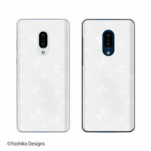 AQUOS zero2 ( SH-01M / SHV47 / SoftBank ) スマホ ケース カバー バタフライ ホワイト 蝶