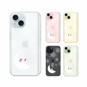 iPhone 15 / 14 / 13 / 12 / SE / 11 / XS / XRスマホ ケース カバー ココペリ 白 シャボン玉 赤ver クリアデザイン