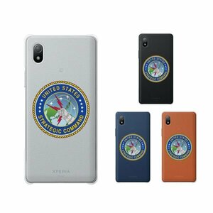 Xperia Ace III ( SO-53C / SOG08 ) スマホ ケース ハード カバー 空軍5 米軍 ミリタリー USAF クリアデザイン