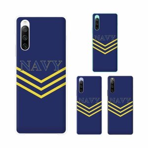 Xperia 10 IV ( SO-52C / SOG07 / SoftBank) スマホ ケース ハード カバー 海軍3 米軍 ミリタリー USN US NAVY