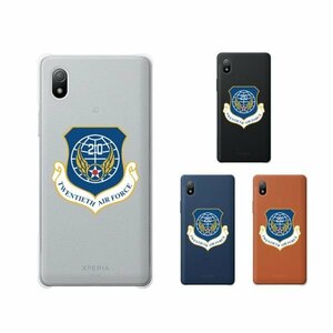 Xperia Ace III ( SO-53C / SOG08 ) スマホ ケース ハード カバー 空軍6 米軍 ミリタリー USAF クリアデザイン