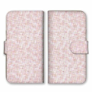 多機種対応 手帳型 スマホ ケース カバー iPhone15 AQUOS Galaxy Xperia シンプル 和柄 ライトピンク