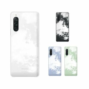 Xperia 10 V ( SO-52D / SOG11 / SoftBank) スマホ ケース ハード カバー 空3 シンプル 空 雲 クリアデザイン