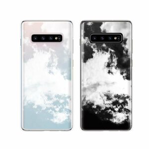 Galaxy S10+ ( SC-04L / SCV42 ) ギャラクシー スマホ ケース ハード カバー 空3 シンプル 空 雲 クリアデザイン