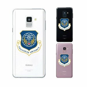 Galaxy Feel2 SC-02L スマホ ケース ハード カバー 空軍6 米軍 ミリタリー USAF クリアデザイン