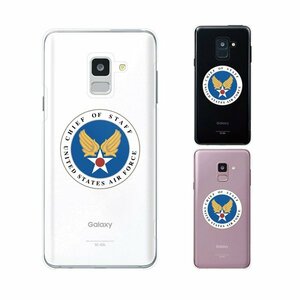 Galaxy Feel2 SC-02L スマホ ケース ハード カバー 空軍3 米軍 ミリタリー USAF クリアデザイン