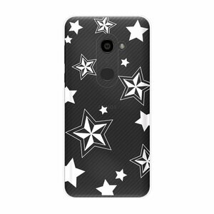 SoftBank AQUOS zero 801SH スマホ ケース ハード カバー 星4 star シンプル クリアデザイン