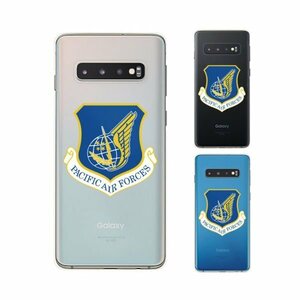 Galaxy S10 ( SC-03L / SCV41) ギャラクシー スマホ ケース ハード カバー 空軍10 米軍 ミリタリー USAF クリアデザイン