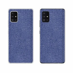 Galaxy A51 5G ( SC-54A / SCG07 ) ギャラクシー スマホ ケース ハード カバー クロス6 ブルー