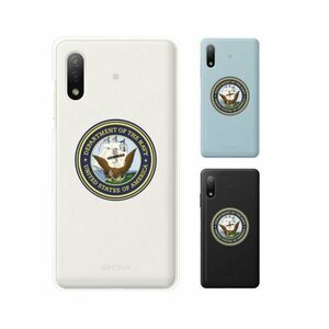 Xperia Ace II SO-41B エクスペリア スマホ ケース ハード カバー 海軍1 米軍 ミリタリー USN US NAVY クリアデザイン