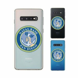 Galaxy S10 ( SC-03L / SCV41) ギャラクシー スマホ ケース ハード カバー 海軍2 米軍 ミリタリー USN US NAVY クリアデザイン