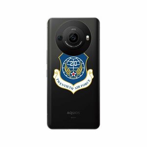 AQUOS R8 Pro ( SH-51D / Softbank ) スマホ ケース ハード カバー 空軍6 米軍 ミリタリー USAF クリアデザイン