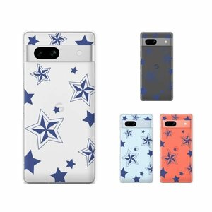 Google Pixel 7a ピクセル7a pixel7a スマホ ケース ハード カバー 星3 star シンプル クリアデザイン