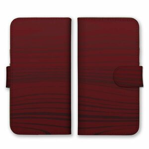 多機種対応 手帳型 スマホ ケース カバー iPhone15 AQUOS Galaxy Xperia 壁紙 シンプル 赤茶