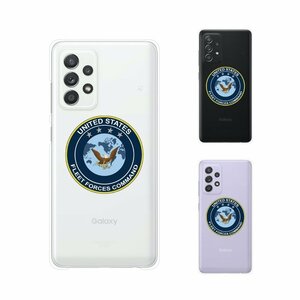 Galaxy A52 5G SC-53B ギャラクシー スマホ ケース ハード カバー 空軍4 米軍 ミリタリー USAF クリアデザイン