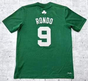 BOSTON CELTICS 9番 Rajon Rondo ドライ Tシャツ　　adidas アディダス ボストン セルティックス ラジョン ロンド NBA バスケ 半袖 柳9726