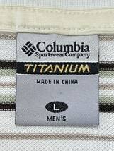 未使用品 Columbia TITANIUM ドライ マルチボーダー ポロシャツ　　コロンビア チタニウム 半袖 スポーツ タウンユース アウトドア 柳9638_画像3