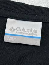 Columbia OMNI-WICK キャンプイラスト 吸湿 速乾 Tシャツ　　コロンビア オムニウィック ドライ素材 良デザイン 半袖 ブラック 柳9642_画像3