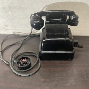  Showa Retro 3 number magnet type telephone machine Japan electro- confidence telephone . company manufactured * junk *