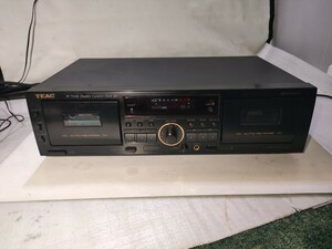 管理(中古現状、即発送)TEAC ティアック ダブルカセットデッキ W-790R ダブカセ　 右側難有り