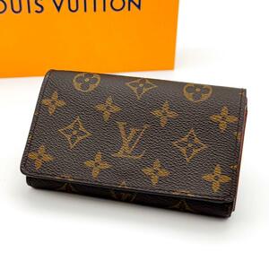 【極美品】新型モデル LOUIS VUITTON ルイヴィトン モノグラム ポルトフォイユ トレゾール 折り財布