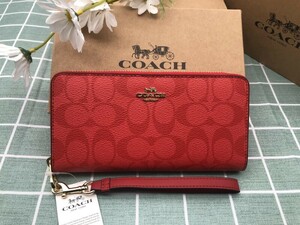 COACH コーチ 財布 長財布 プレゼント レディース 記念日 ギフト 贈り物 レザー ウォレット 新品 未使用 ブランド ロゴ シグネチャー A332