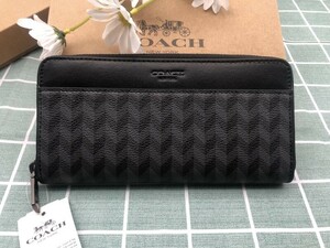 COACH コーチ 財布 長財布 プレゼント メンズ レディース ブランド 小銭入れあり レザー 新品未使用 ラウンドファスナー ウォレット A197