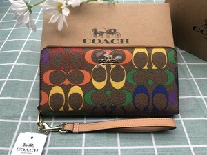 COACH コーチ 財布 長財布 レディース メンズ プレゼント 贈り物 レザー ウォレット 新品未使用 ブランド ギフト ロゴ シグネチャーA138