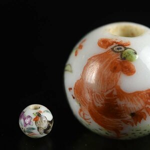 [.]11e era .. thing ceramics overglaze enamels flowers and birds map .. sphere 