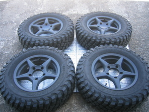 バリ溝ジムニー用　ホイール付ＢＦＧ　Ｍｕｄ　Ｔｅｒｒａｉｎ　Ｔ／Ａ　２０５／８０Ｒ１６　中古