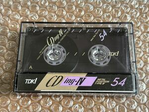 ☆【中古・ワンオーナー】TDK！メタルカセットテープ CDing-Ⅳ 54分 METAL POSITION TYPE Ⅳ（Metal Bias 70μs）日本製 made in japan 